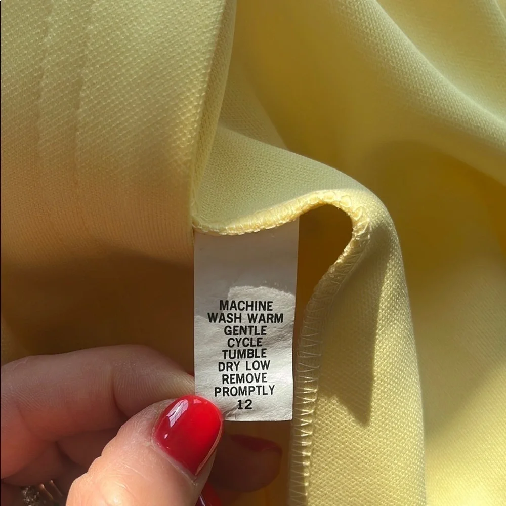 Vintage deadstock butter Yellow Vest Cricket Lane 70s 80s Cottagecore Retro mod - Picture 8 of 8